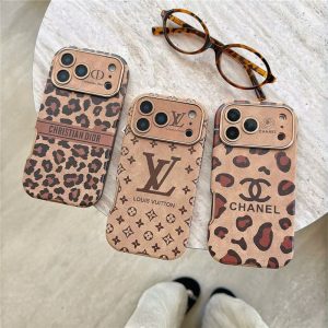 ヒョウ 柄 iphone ケース ハイブランド iphone17pro/17promaxケース 韓国 かわいい ディオール iphone16/16proケース ブラウン ヴィトン chanel スマホケース 人気 女子