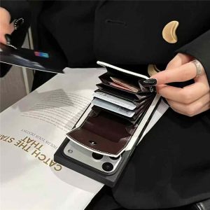 ロエベ アイホン ケース カード収納 iphone17pro/17promaxケース ブランド 人気 四角 iPhone16/16proケース 財布一体 loewe スマホケース おしゃれ 韓国