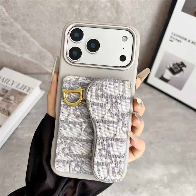 dior アイフォン17/17pro ケース カード収納 ディオール風 iphone16promax ケース ブランド レディース スマホケース チェーン 付き iphone15/14 ケース 韓国 流行り