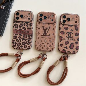 ヒョウ 柄 iphone ケース ハイブランド iphone17pro/17promaxケース 韓国 かわいい ディオール iphone16/16proケース ブラウン ヴィトン chanel スマホケース 人気 女子