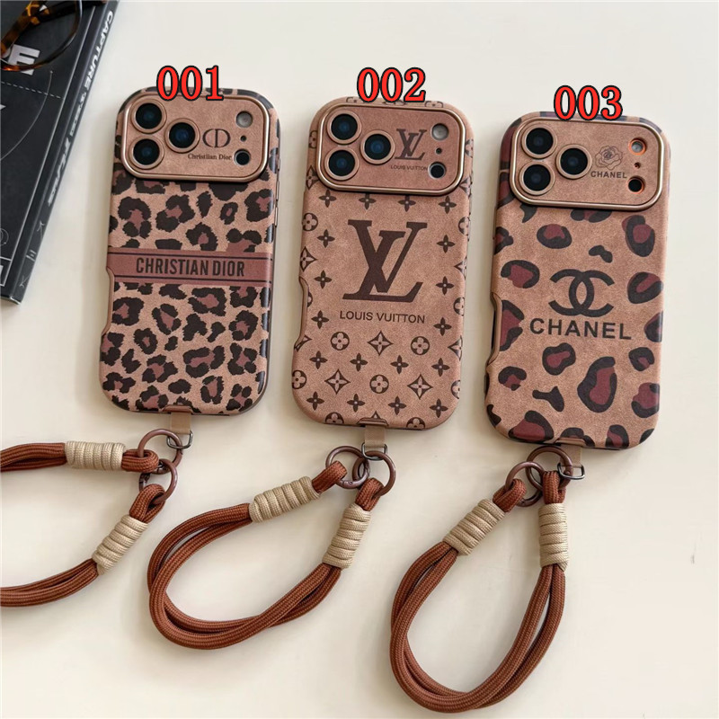 ヒョウ 柄 iphone ケース ハイブランド iphone17pro/17promaxケース 韓国 かわいい ディオール iphone16/16proケース ブラウン ヴィトン chanel スマホケース 人気 女子
