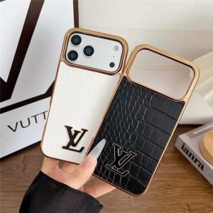 Alternative view of ルイヴィトン iphone17/17proケース クロコ柄 ヴィトン風 iphone16promaxケース おしゃれ ブランド アイフォン15/14pro ケース お揃い ブランド スマホケース 高級感