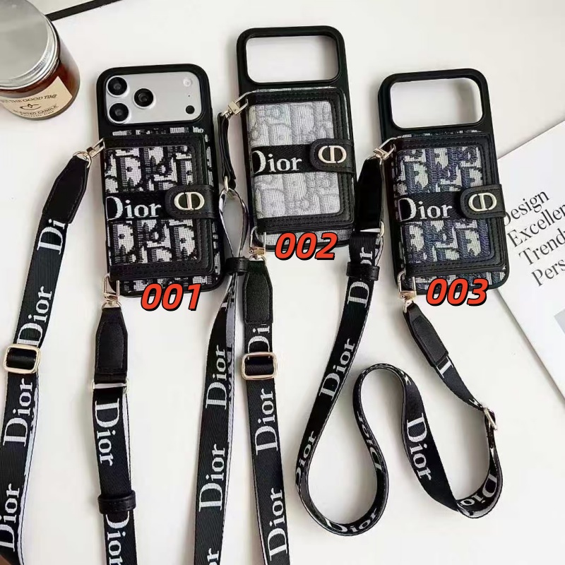 dior アイホン ケース iphone17/17proケース ショルダー iphone16promax カード 収納 ケース ディオール風 iphone15/14 ケース 大人可愛い ブランド スマホショルダー
