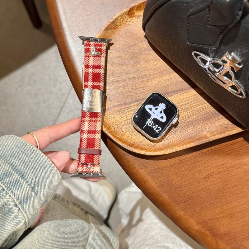 ヴィヴィアン アップル ウォッチ バンド 高級 ブランド apple watch バンド レディース Series11/10/9/8/SE3/Ultra3対応 コーデュロイ アップル ウォッチ ベルト 可愛い