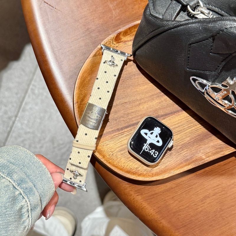 ヴィヴィアン アップル ウォッチ バンド 高級 ブランド apple watch バンド レディース Series11/10/9/8/SE3/Ultra3対応 コーデュロイ アップル ウォッチ ベルト 可愛い
