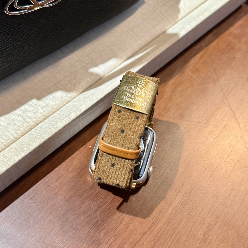 ヴィヴィアン アップル ウォッチ バンド 高級 ブランド apple watch バンド レディース Series11/10/9/8/SE3/Ultra3対応 コーデュロイ アップル ウォッチ ベルト 可愛い