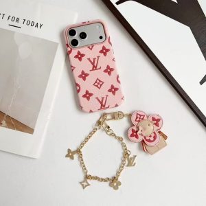 iphone ルイ ヴィトン ケース 新作 iphone17/17promax ケース ブランド おしゃれ ヴィトン風 iphone16/16pro ケース ヴィヴィエンヌ チャーム アイフォン15/14 保護カバー 可愛い お揃い