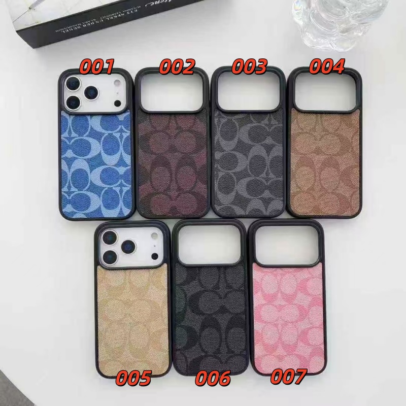 iphone17/17pro スマホケース コーチ iphone ケース ペア 大人 ブランド iphone16pro/16promaxケース シンプル coach iphone15pro/14/13 ケース 流行り