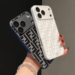 フェンディ スマホケース iphone17/17promaxケース ガラス FFロゴ iphone16/16proケース ブランド お揃い iPhone15 薄型 ケースおすすめ