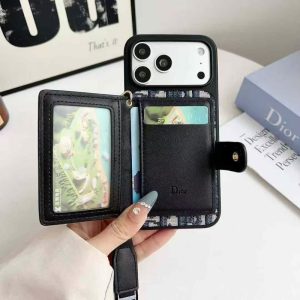 dior アイホン ケース iphone17/17proケース ショルダー iphone16promax カード 収納 ケース ディオール風 iphone15/14 ケース 大人可愛い ブランド スマホショルダー