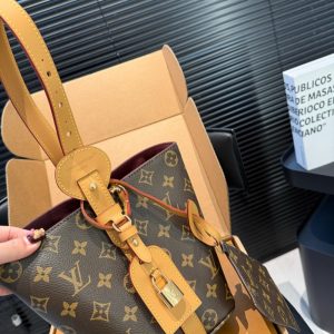 ルイ ヴィトン オール イン bb ポーチ付き トート バッグ レディース 人気 ブランド ヴィトン ショルダー バッグ 3way 大人可愛い トートバッグ