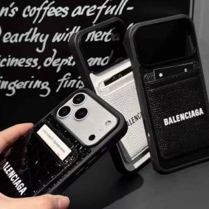 バレンシアガ iphone17/17pro ケース magsafe カード ケース付き iphone16/16proケース 人気 ブランド iphone15ptomax/14pro ケース カード収納