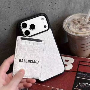 バレンシアガ iphone17/17pro ケース magsafe カード ケース付き iphone16/16proケース 人気 ブランド iphone15ptomax/14pro ケース カード収納