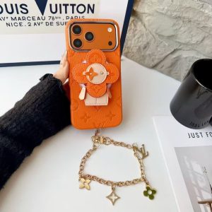 Alternative view of magsafeケース ルイヴィトン iphone17/17proケース チェーン付き ブランド iphone16pro/16promax ケース ヴィトン ヴィヴィエンヌ iphone15/14ケース 大人 可愛い ブランド