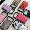 シャネル iphone17/17pro ケース カード ケース 付き スマホケース chanel iphone16/16pro ケース 人気 女子 iphone15pro/14promax ケース 背面収納 ハイブランド