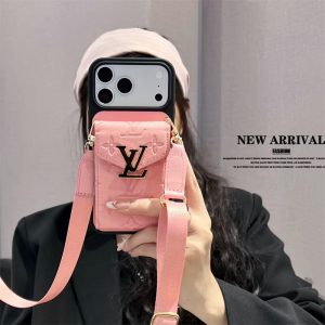 ヴィトン スマホ ショルダー iphone17/17proケース 斜めがけ iphone16/16promaxケース カード収納 背面 ルイヴィトン風 iphone15/14ケース レディース 型押し