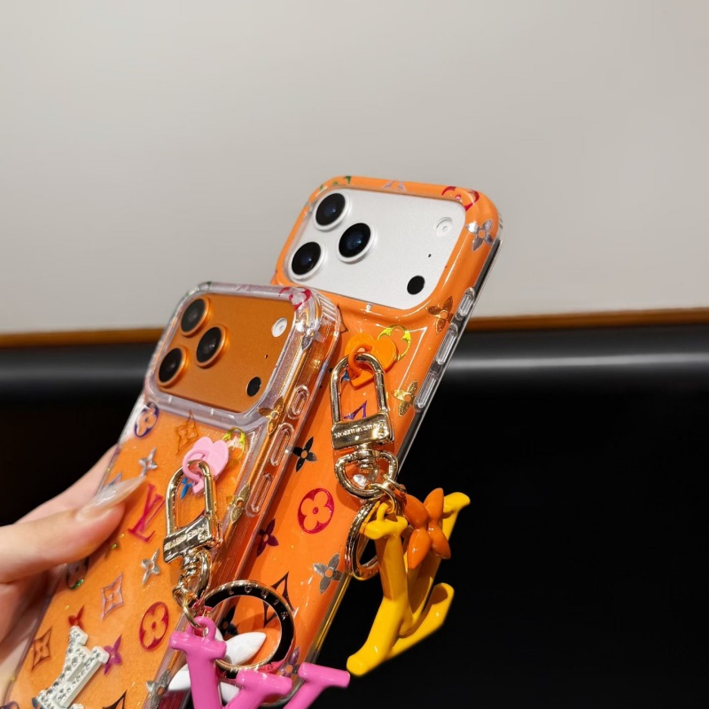 ルイヴィトン iphone17pro ケース 可愛い iphone17/17promax スマホケース チャーム 付き ヴィトン風 iphoneケース iphone16/16pro/15pro ケース 韓国 流行り iphone14/13 ケース 女子 ブランド