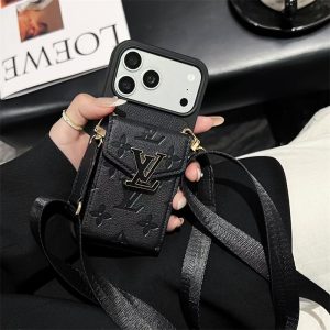 Alternative view of ヴィトン スマホ ショルダー iphone17/17proケース 斜めがけ iphone16/16promaxケース カード収納 背面 ルイヴィトン風 iphone15/14ケース レディース 型押し