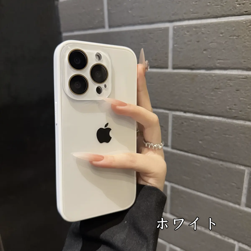 iphone ガラス ケース かわいい iphone17/17proケース 女子 人気 スマホケース 夏 っ ぽい iphone16/16pro/15promax ケース カメラ保護 iphone14/13ケース 黄ばまない