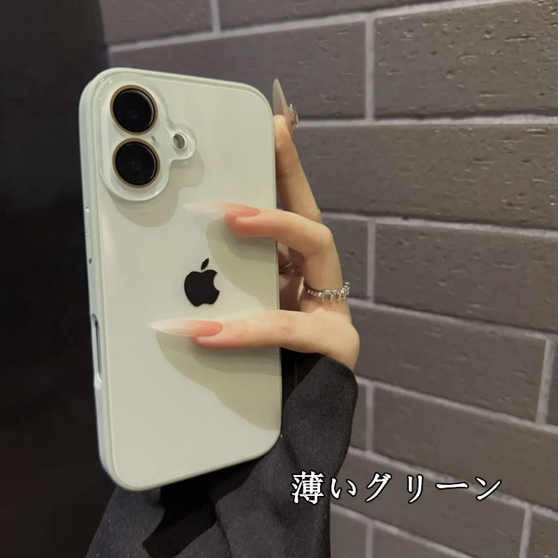 iphone ガラス ケース かわいい iphone17/17proケース 女子 人気 スマホケース 夏 っ ぽい iphone16/16pro/15promax ケース カメラ保護 iphone14/13ケース 黄ばまない