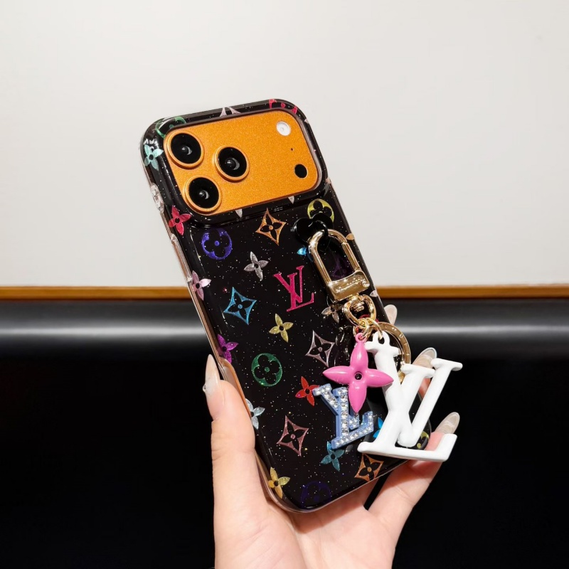 ルイヴィトン iphone17pro ケース 可愛い iphone17/17promax スマホケース チャーム 付き ヴィトン風 iphoneケース iphone16/16pro/15pro ケース 韓国 流行り iphone14/13 ケース 女子 ブランド