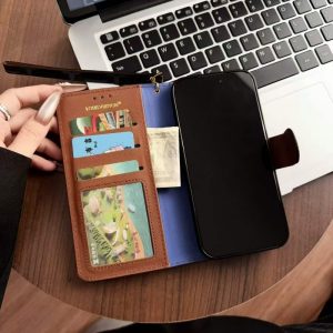 Alternative view of iphone17 手帳 型 ケース ブランド ルイヴィトン iphone17pro/17promax ケース 手帳型 おしゃれ iphone16/16pro ケース レザー スマホケース 手帳 型 大人 おしゃれ iphone15/14pro ケース ストラップ付き ブランド