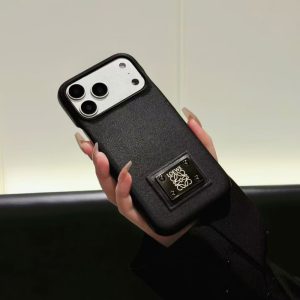 Alternative view of iphoneケース 黒 ブランド ロエベ iphone17/17proケース シンプル 高級感 ヴィトン chanel iphone16promaxケース パロディ miumiu アイフォン15/14 ケース お揃い